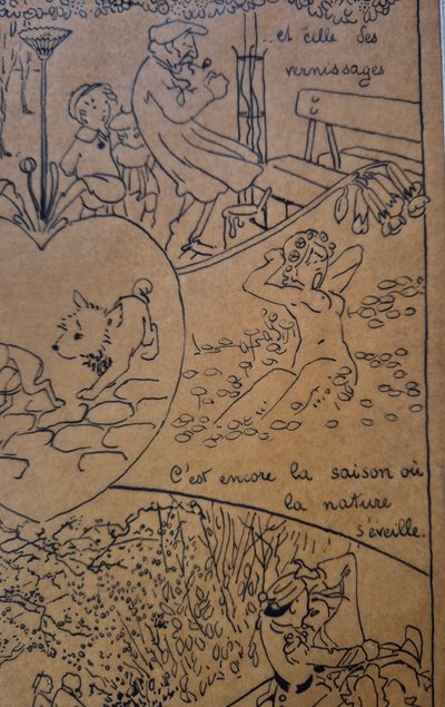 Le Printemps Drawing on Carlegle tracing paper