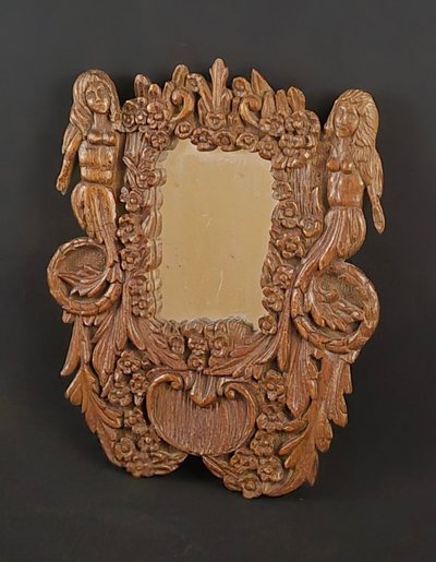 Miroir En Chêne, Travail d'Art Populaire