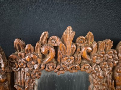 Miroir En Chêne, Travail d'Art Populaire
