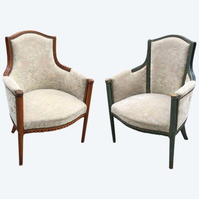 2 Elegant Art Deco Armchairs Circa 1920/1930 Can Be Paired