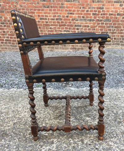 Two antique Louis XIII armchairs that could form a pair