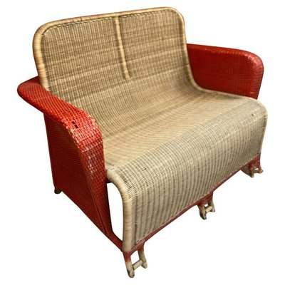 Art Deco Wicker Sofa Circa 1930