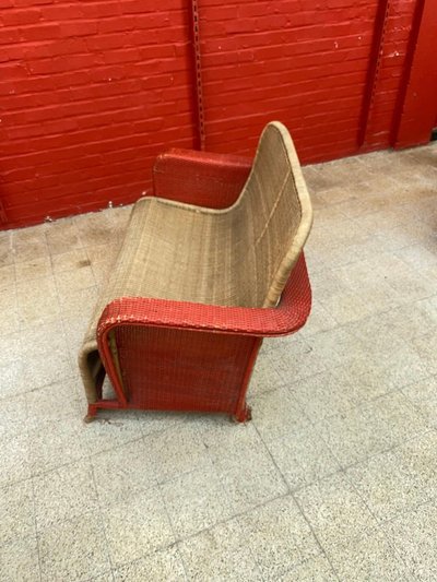 Art Deco Wicker Sofa Circa 1930