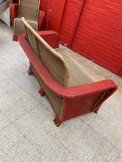 Art Deco Wicker Sofa Circa 1930