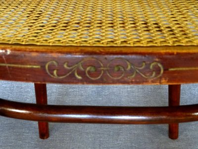 Poltrona Thonet N°221 , intarsio "bronzo" 1905, canalizzazione perfetta