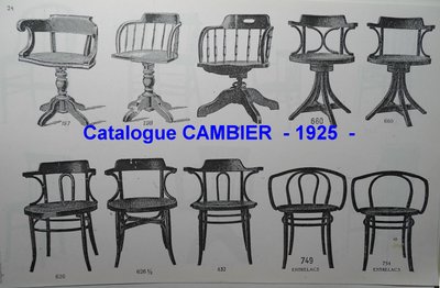 Poltrona Le Corbusier N°749 circa 1925, di Cambier (Belgio) canné- no Thonet