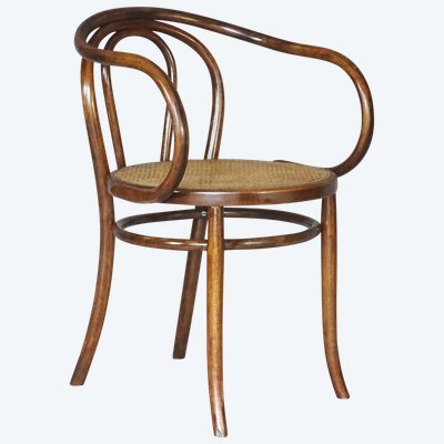 Poltrona Le Corbusier N°749 circa 1925, di Cambier (Belgio) canné- no Thonet