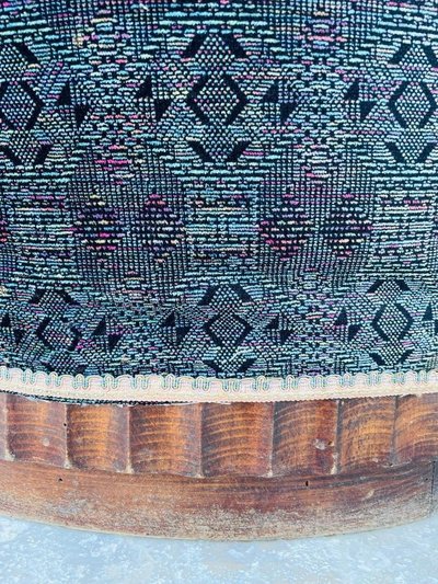 Paire De Fauteuils Art Deco , Forme Corbeille, Plinthe Ronde, Circa 1930