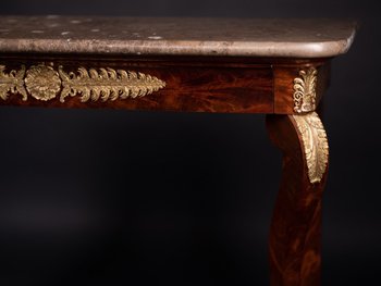 Console impero con timbro Jacob Desmalter, inizio XIX secolo