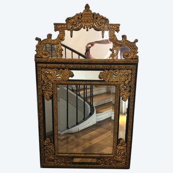 Large mirror with foils, 19th century