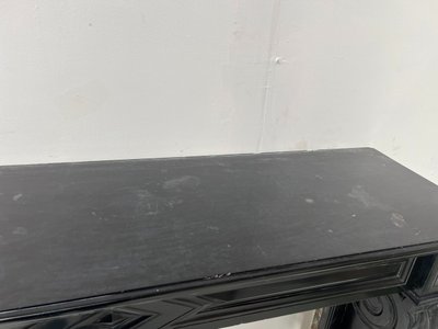 Napoleon III mantel with black marble claw feet 19th century