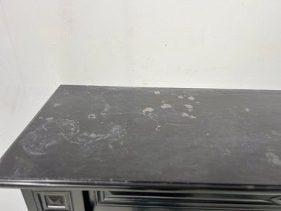 Napoleon III mantel with black marble claw feet 19th century