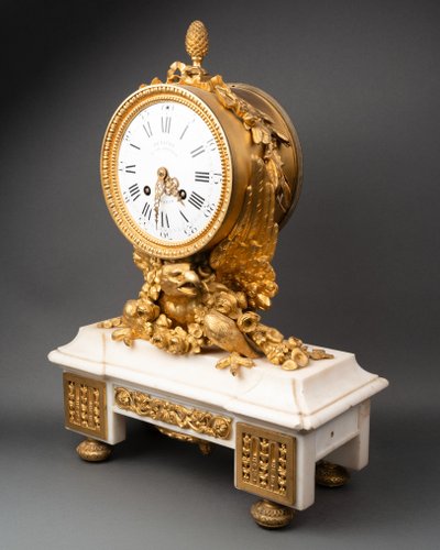 Marble and Gilt Bronze Clock, 19th Century