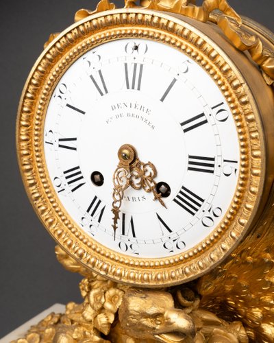 Marble and Gilt Bronze Clock, 19th Century