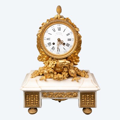Marble and Gilt Bronze Clock, 19th Century