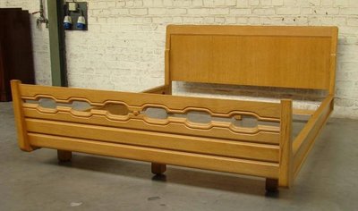 Guillerme Et Chambron , Oak Bed Edition Votre Maison Circa 1970
