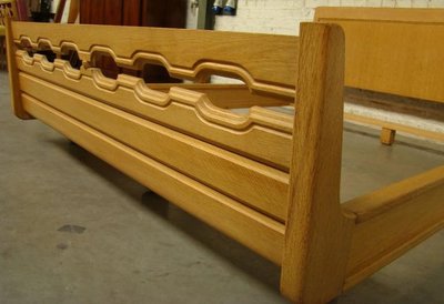 Guillerme Et Chambron , Oak Bed Edition Votre Maison Circa 1970