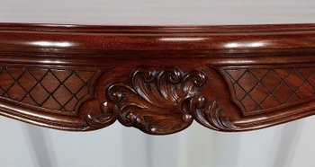  Table de milieu en Acajou massif, style Louis XV – 2ème partie XIXe 