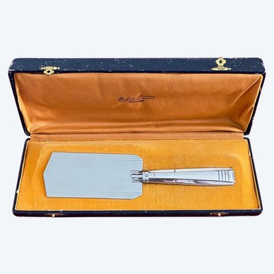 Art-Deco silver and silver-plated cake server circa 1930-1940 Puiforcat goldsmith