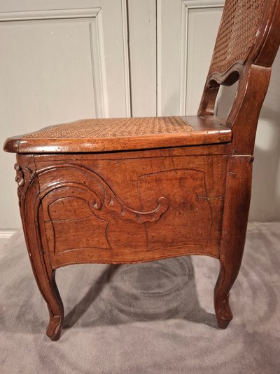 Louis XV period beechwood commode.