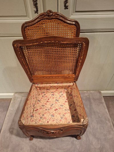 Louis XV period beechwood commode.