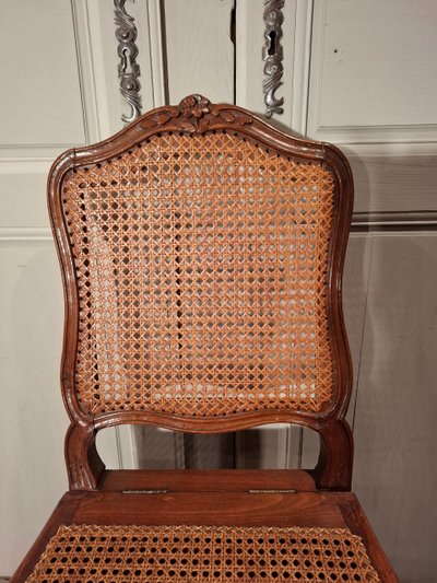 Louis XV period beechwood commode.