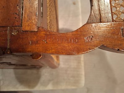 Louis XV period beechwood commode.