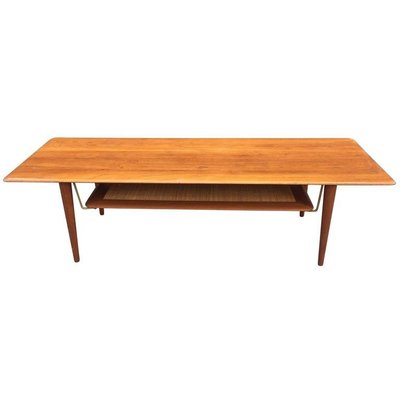 Peter Hvidt Grande Table De Salon Teck Danemark Circa 1950