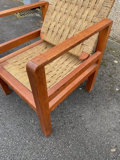 3 Vintage Armchairs In The Audoux And Minet Style Circa 1950/1960