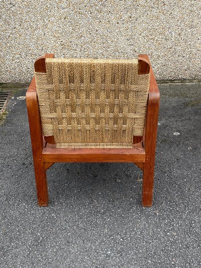 3 Vintage Armchairs In The Audoux And Minet Style Circa 1950/1960