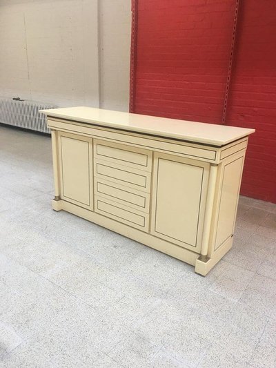 Maison Jean Charles, Buffet Neoclassic En Bois Laqué   Circa 1970