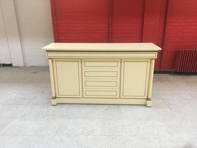 Maison Jean Charles, Buffet Neoclassic En Bois Laqué   Circa 1970