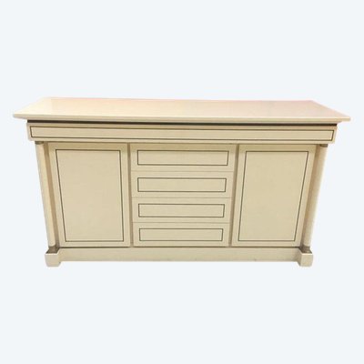 Maison Jean Charles, Buffet Neoclassic En Bois Laqué   Circa 1970