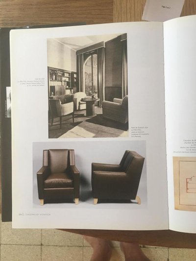 André Domin e Marcel Genevrière. 4 poltrone Art Déco, per la Casa Dominique, circa 1930.