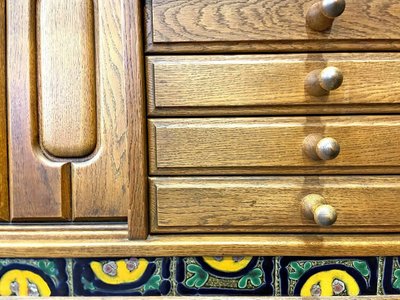 Guillerme Et Chambron , Grande credenza "simon" Edition Votre Maison Circa 1970