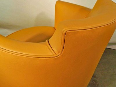 Decoene Freres , Important Fauteuil De Bureau Art Deco , Macassar Et Cuir, Restauré, Circa 1930