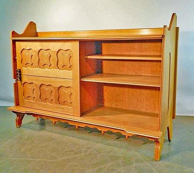 Guillerme Et Chambron, Raro buffet "Dario"  Edizione Votre Maison, 1970 circa