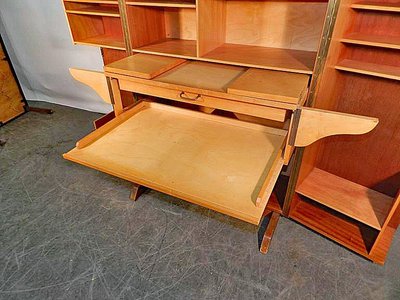 Compact Home Office Desk Interireur Sycomore Circa 1950/1960