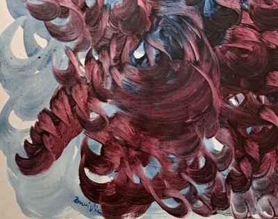 René Duvillier (1919-2002), Abstraction Intitulé Poursuites, 1961