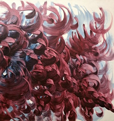 René Duvillier (1919-2002), Abstraction Intitulé Poursuites, 1961