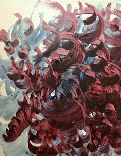 René Duvillier (1919-2002), Abstraction Intitulé Poursuites, 1961