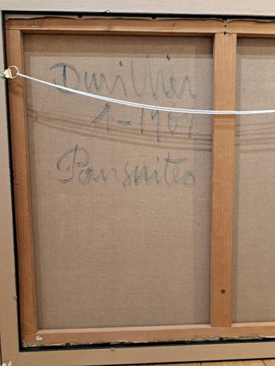 René Duvillier (1919-2002), Abstraction Intitulé Poursuites, 1961