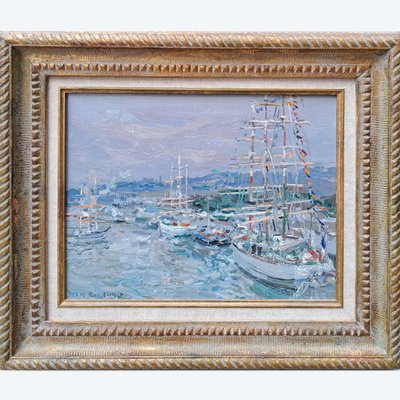 Jean Rigaud (1912-1999) L'armada de la Liberté à Rouen en 1994