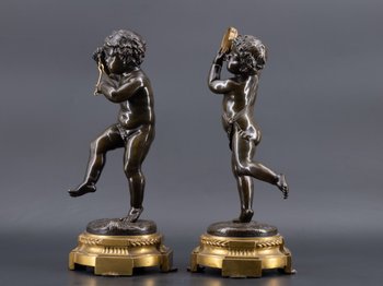 Coppia di putti, XIX secolo
