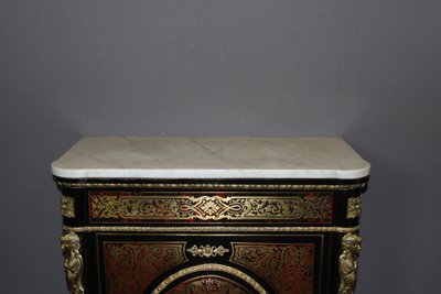 Meuble d'Appui Napoléon III En Marqueterie Boulle XIX