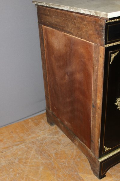 Meuble d'Appui Napoléon III En Marqueterie Boulle XIX