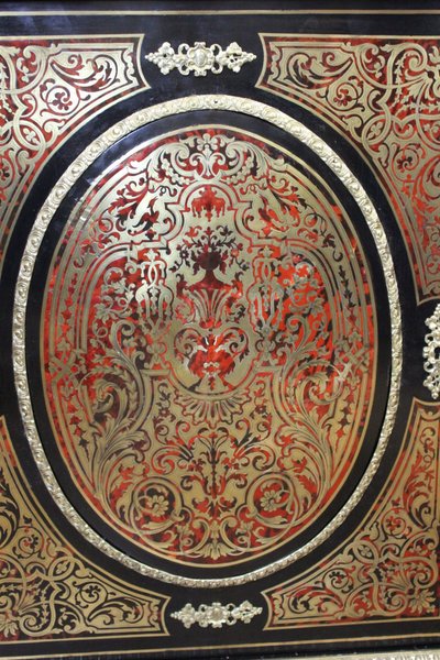 Meuble d'Appui Napoléon III En Marqueterie Boulle XIX