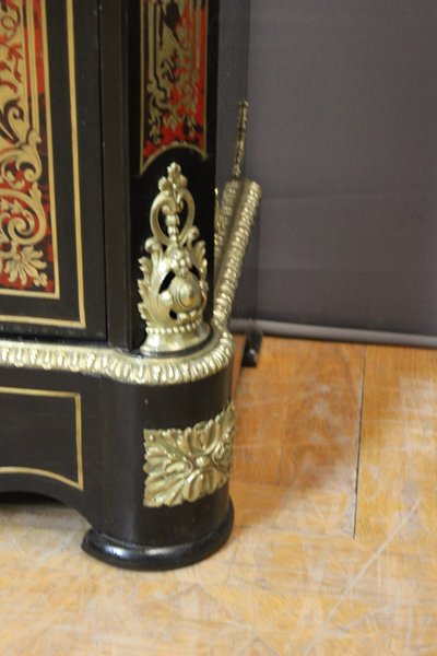 Meuble d'Appui Napoléon III En Marqueterie Boulle XIX