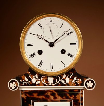 Magnifique et rare pendule de cheminée française avec thermomètre, vers 1870.