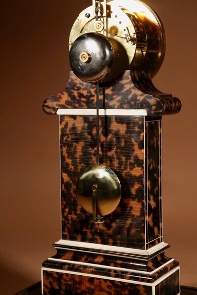 Magnifique et rare pendule de cheminée française avec thermomètre, vers 1870.